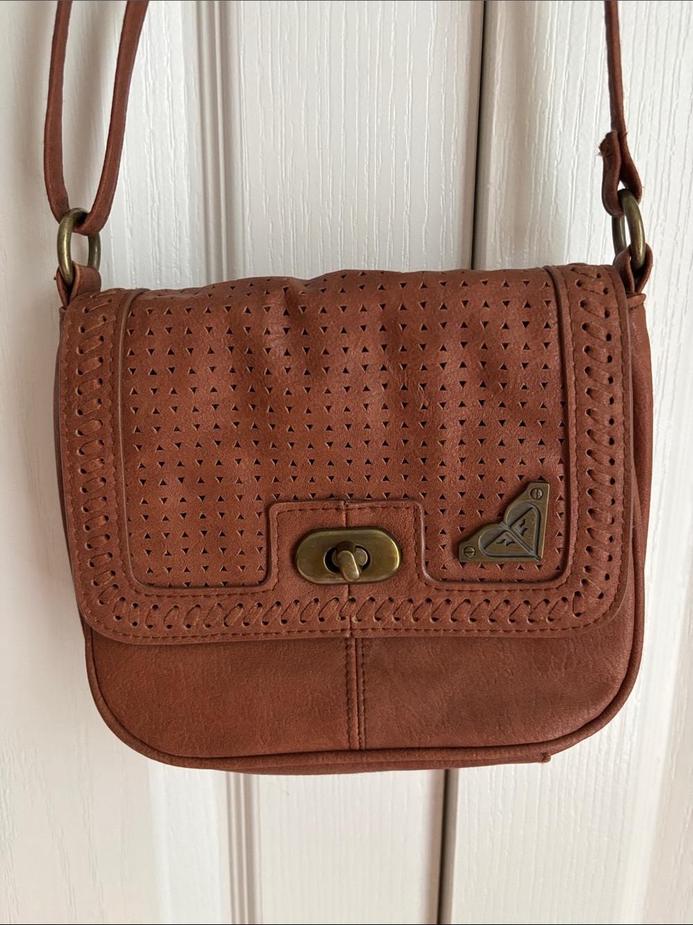 Roxy Faux Leather Cross Body Bag